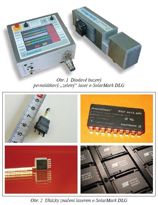 Laserový značicí systém pro značení integrovaných obvodů
